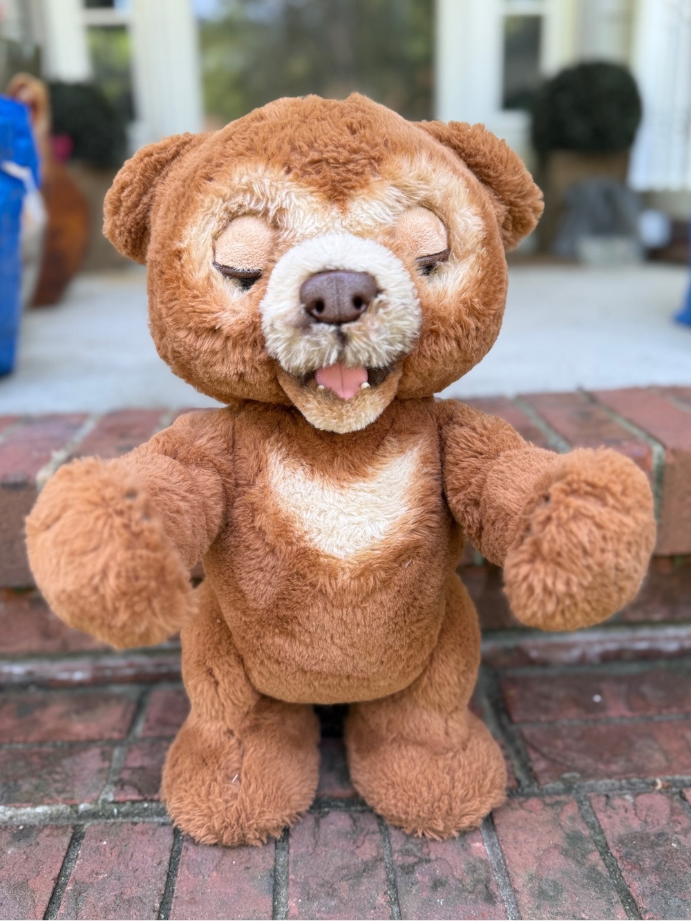 FurReal Cubby 2018 The Curious Bear Interactive 18" Brown Plush Bear Toy
